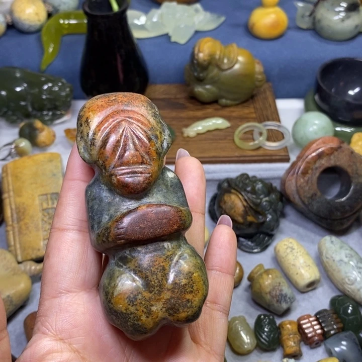 岫岩河磨玉（透闪石质玉）未镶嵌把件