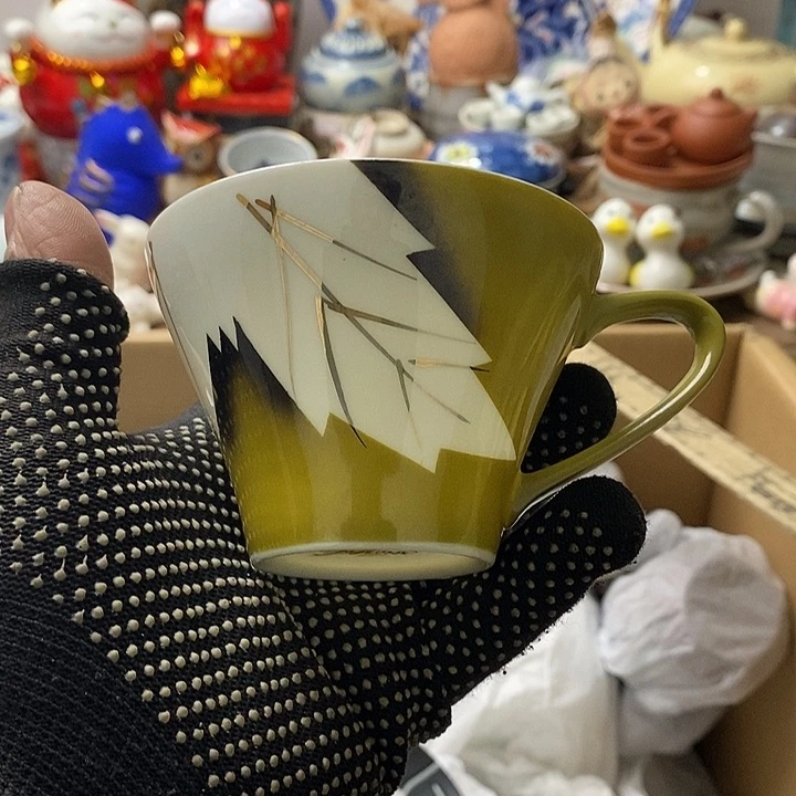 紫砂茶杯向*葵日本回流精品瓷器