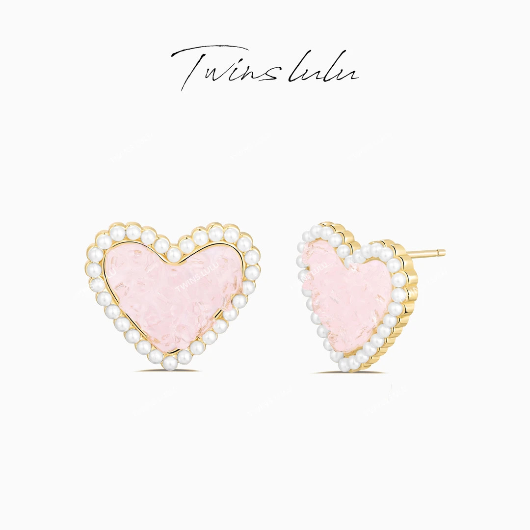 TWINS LULU 镀K金 新年款礼物轻奢气质温柔甜美珠珠耳环TSL2153