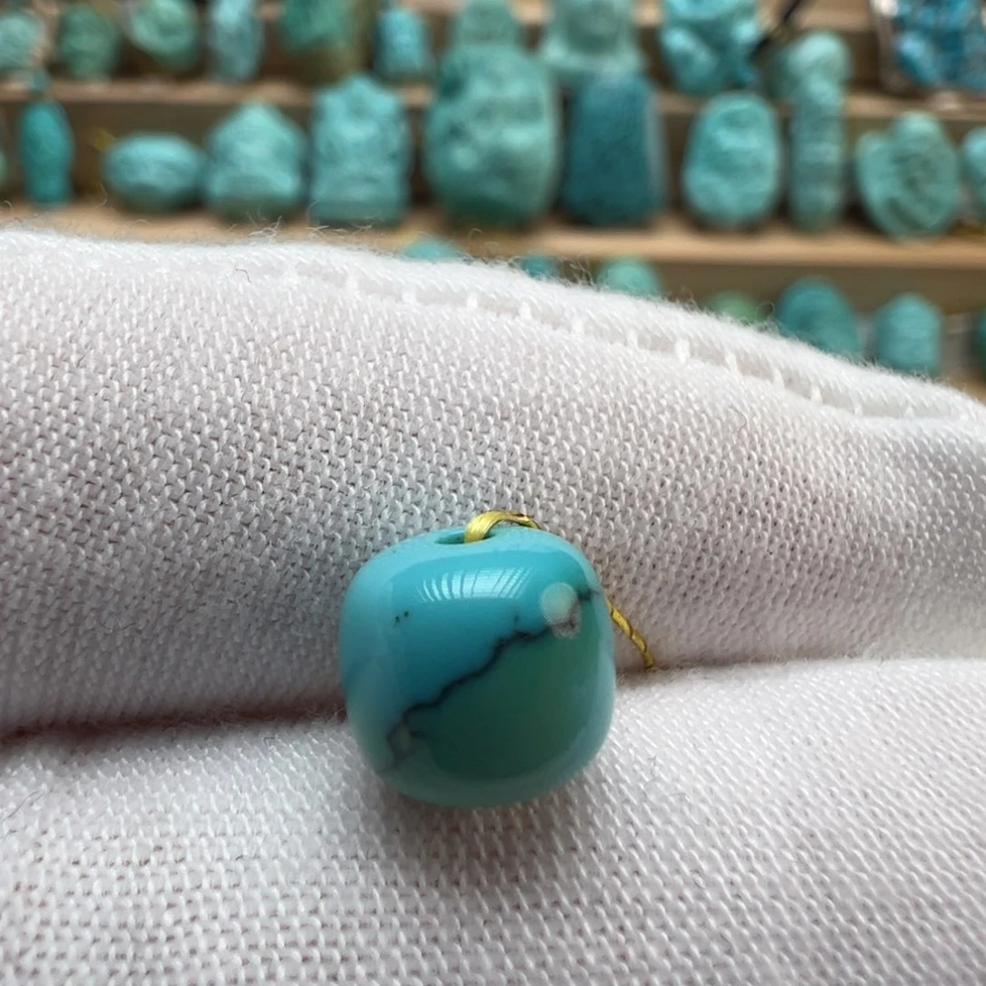 绿松石未镶嵌配饰8.1*7.4