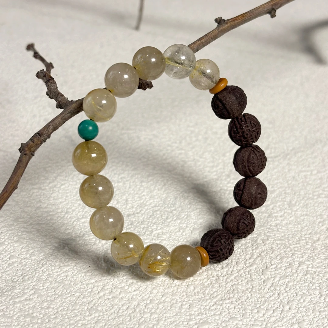 【且悠】玫瑰畅情姜早药香手作药香珠中药手串