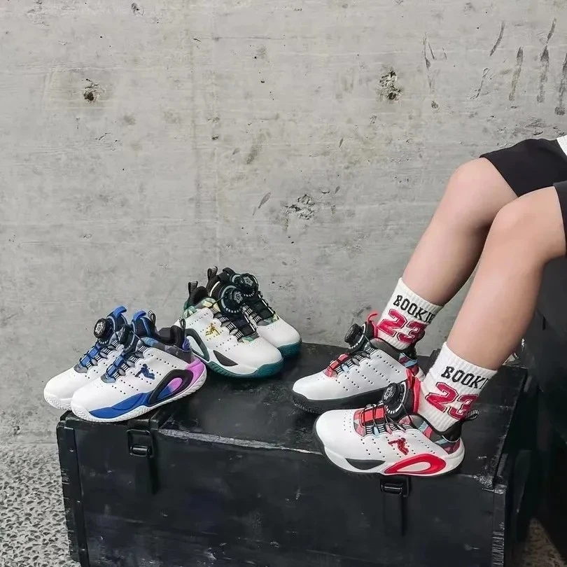 《妞仔佳》儿童品牌耐磨运动篮球鞋男运动鞋板鞋百搭中大童老爹鞋