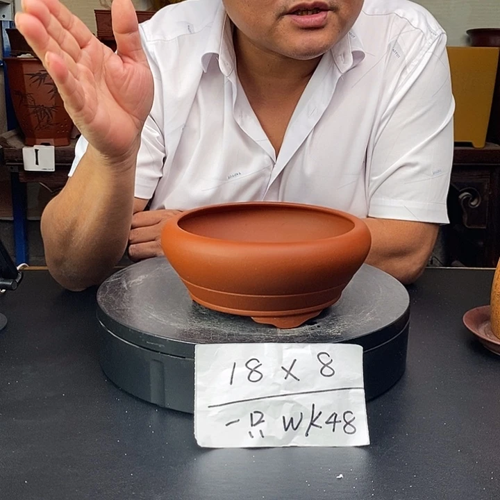 紫砂花盆货号一只WK48