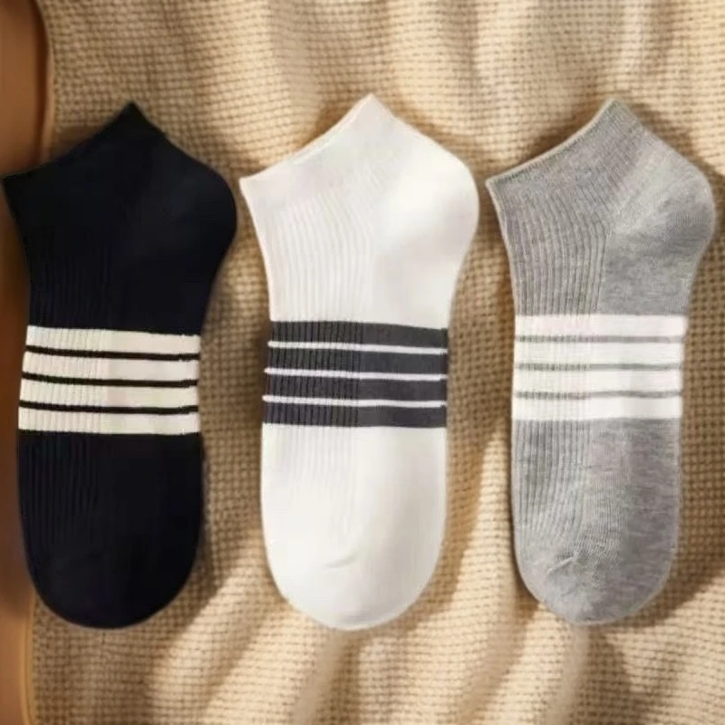 20双男女夏季防臭吸汗透气中筒袜潮流百搭船袜春夏