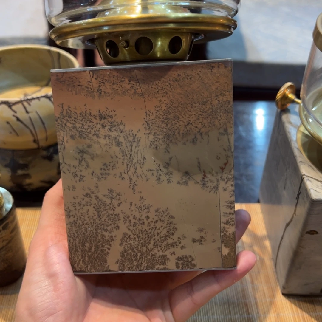 照***眠天然国画石酥油炉