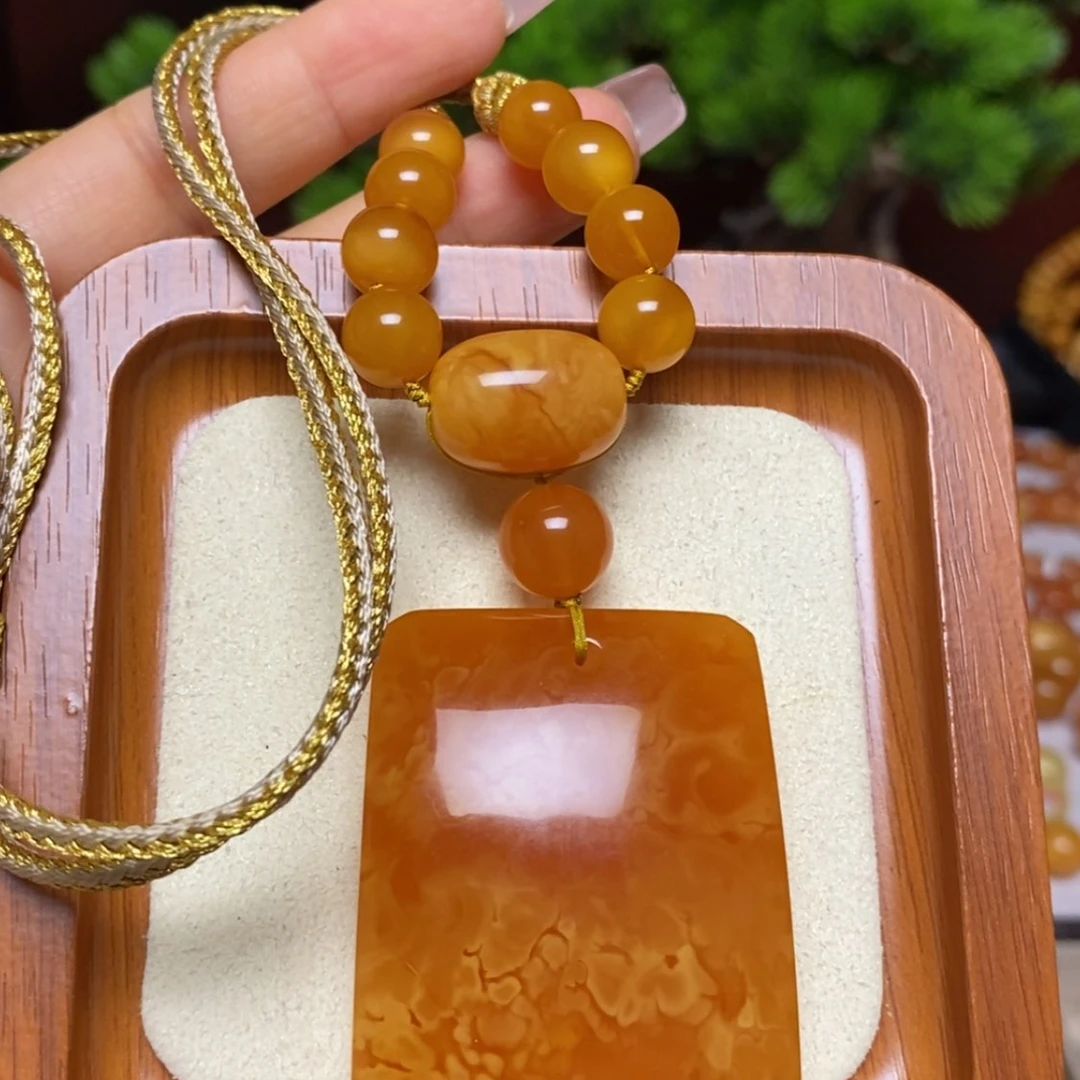 【闪购商品】蜜蜡颈饰未镶嵌项链