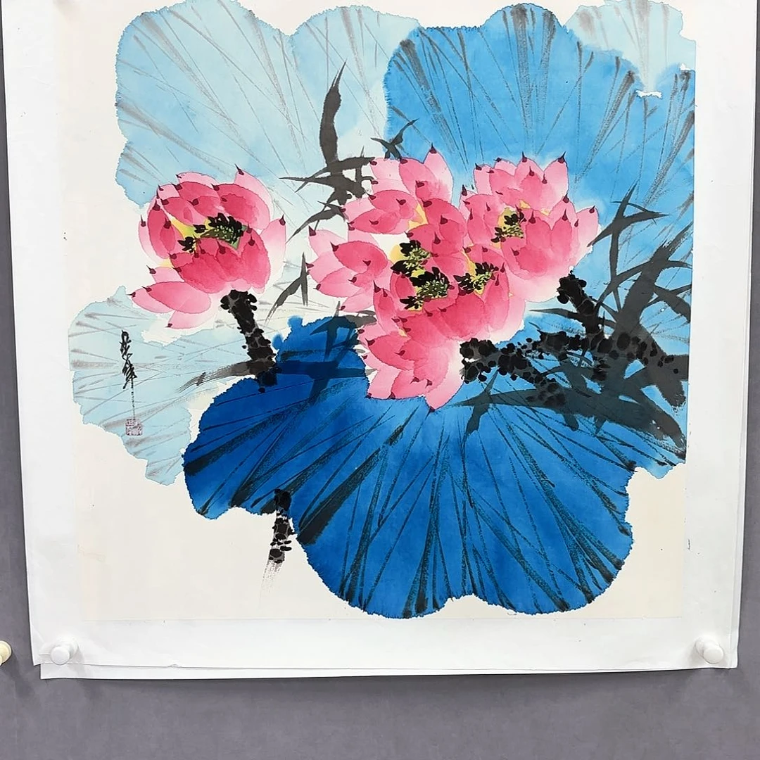 国画艺术家真人手绘