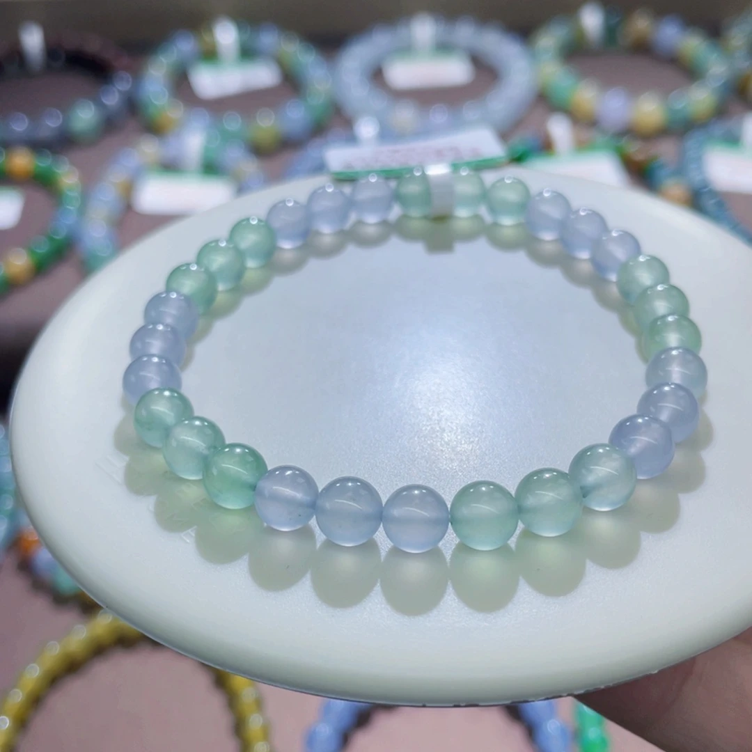 未镶嵌手链翡翠炸光绿紫