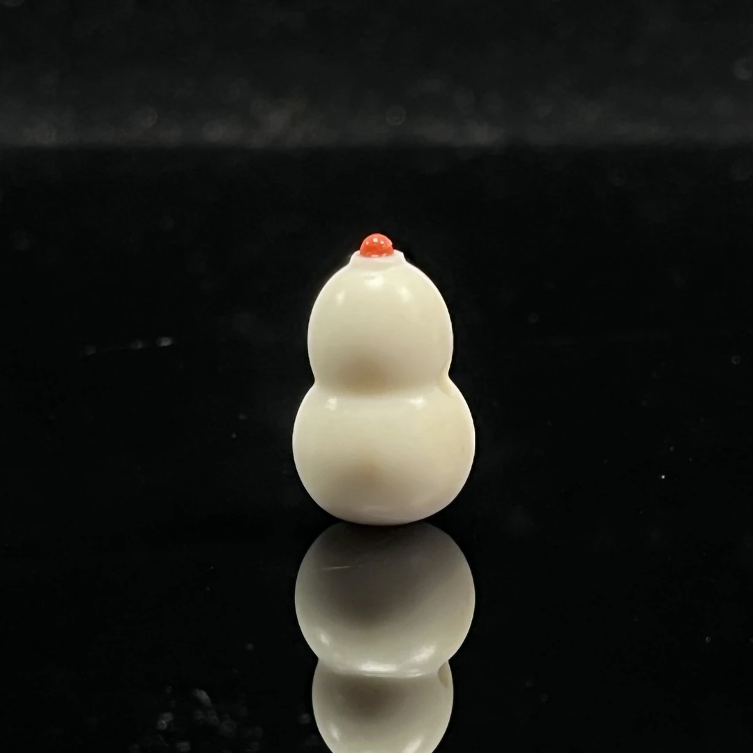 鹿角雕刻葫芦三通配饰