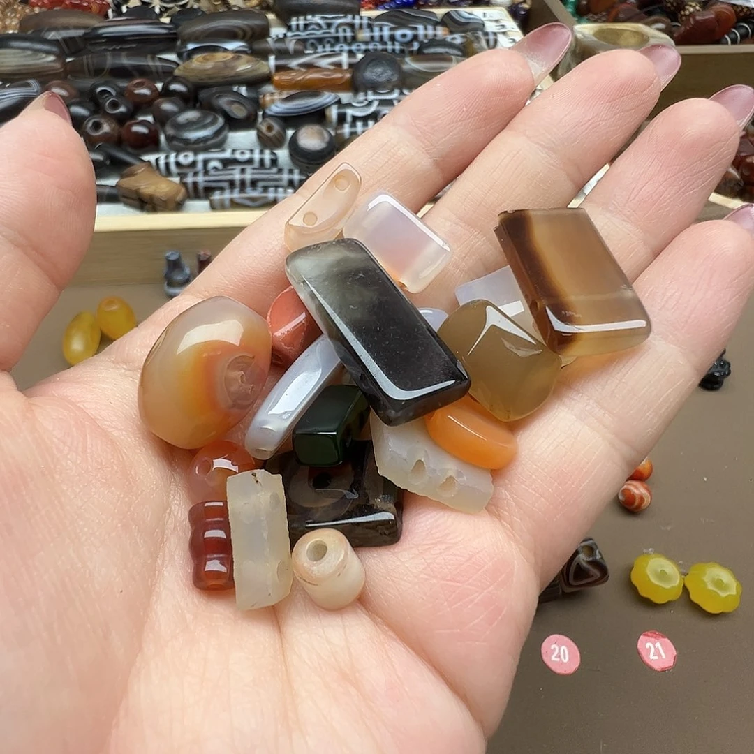 玛瑙/玉髓合金珠宝半成品