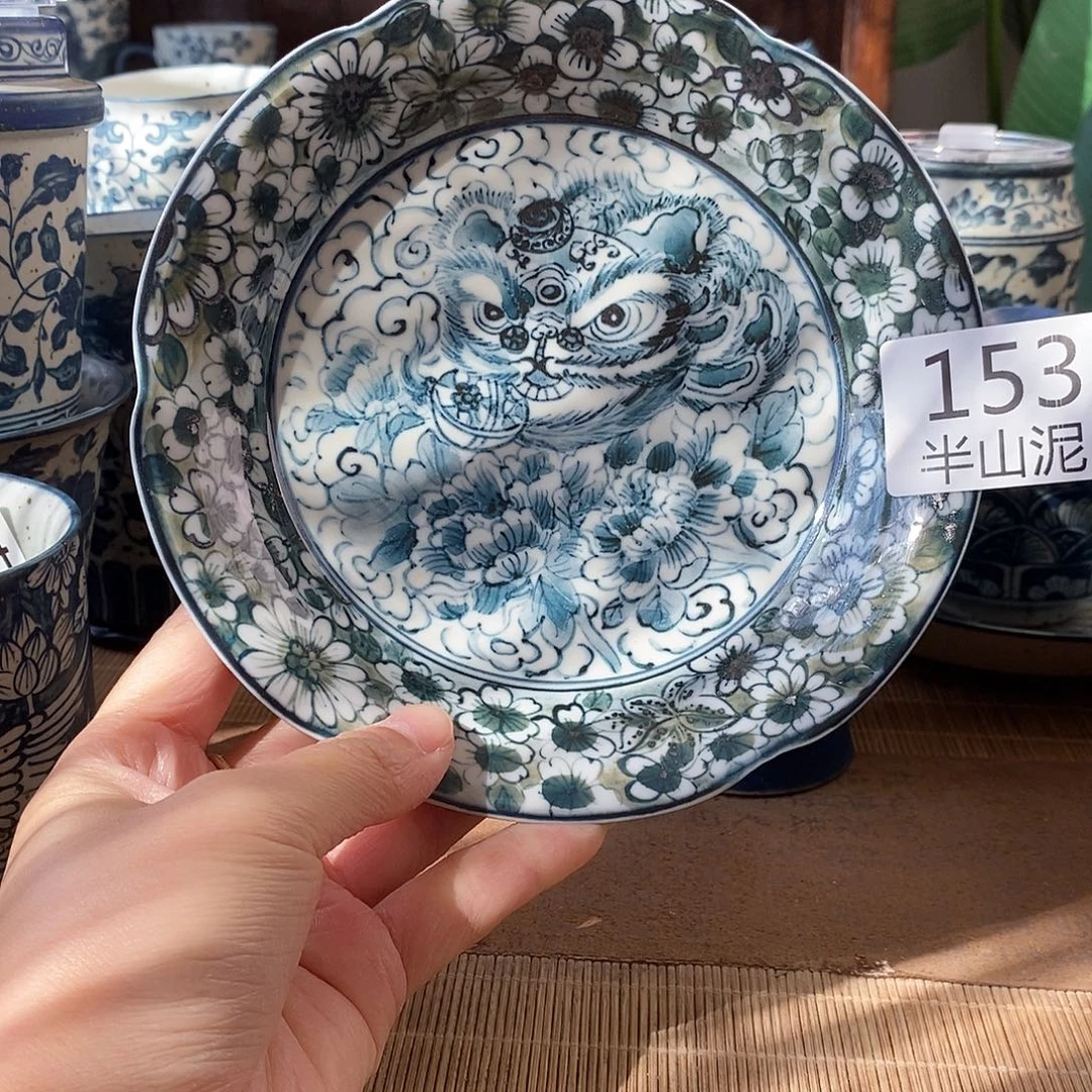 手工手绘青花高温陶瓷