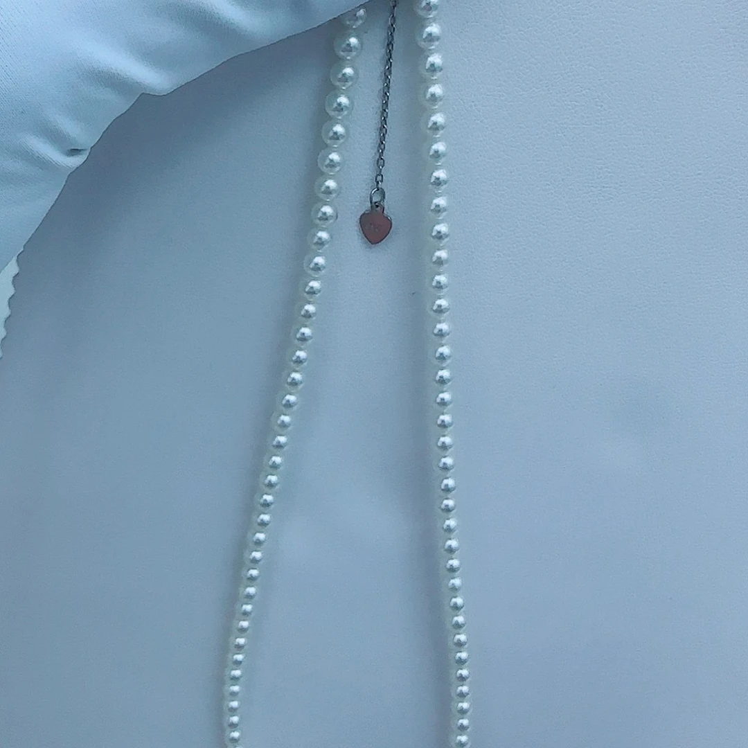 淡水珍珠银S925镶嵌颈饰