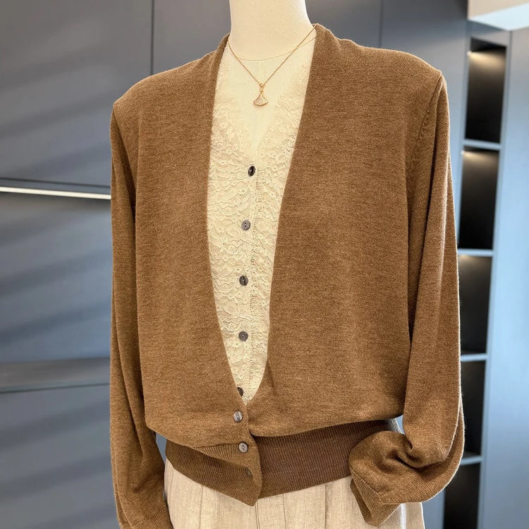 女士秋冬假两件针织打底衫阔太太气质上衣