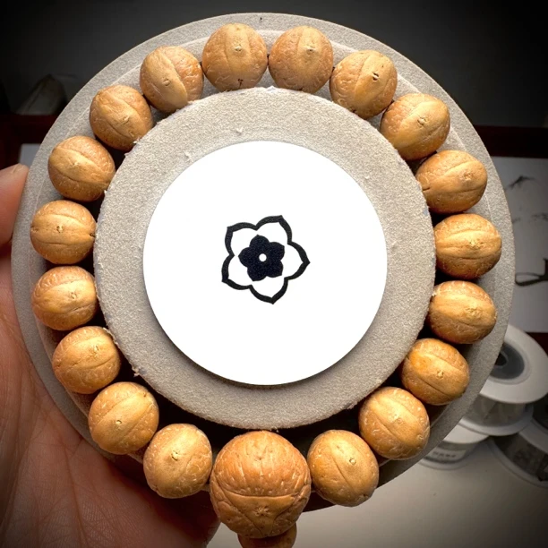 实心籽同树13mm，18颗，编号96矮桩大眼睛尼泊尔凤眼菩提一物一图