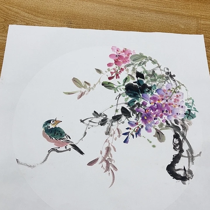 姜奇老师花鸟作品40×40