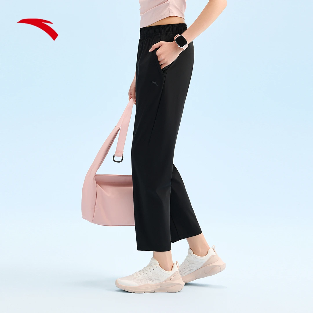 安踏冰肤运动裤裤子｜女夏季跑步训练遮热休闲运动长裤162527311