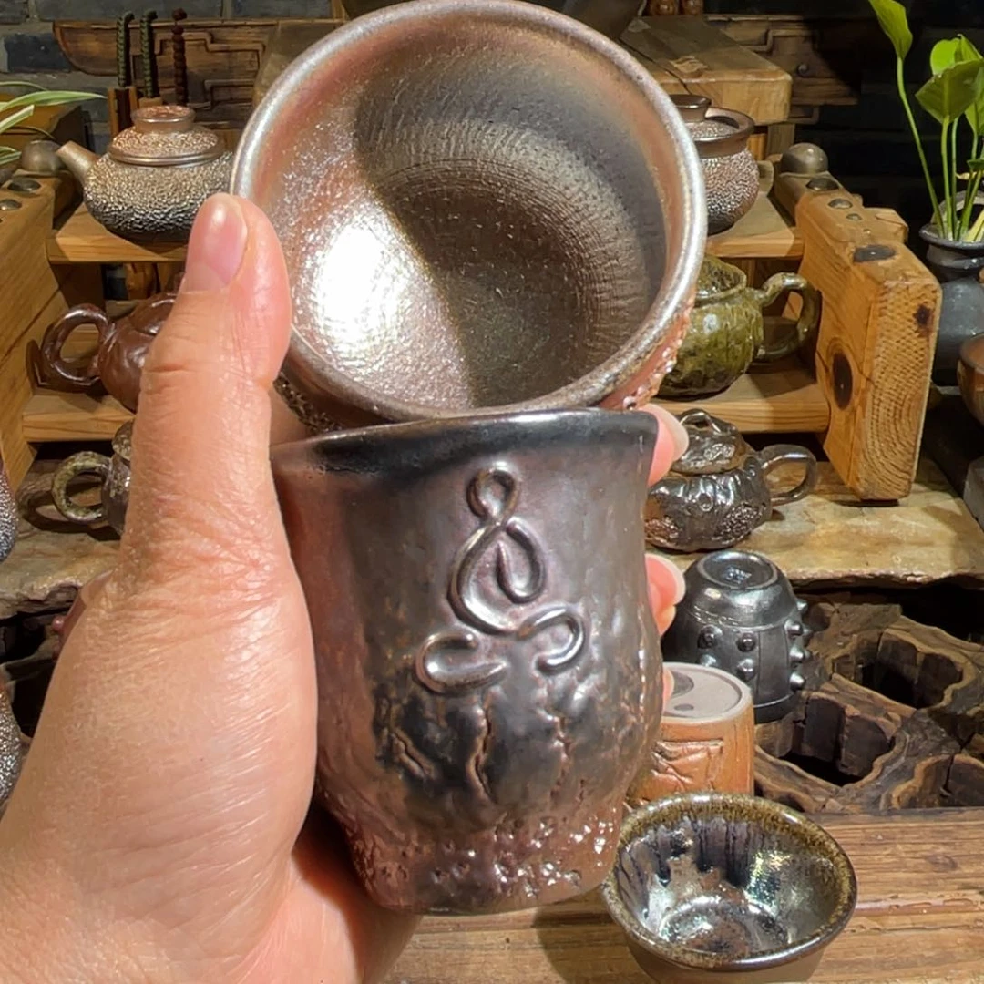 杯随**愿云南陶泥高温柴烧