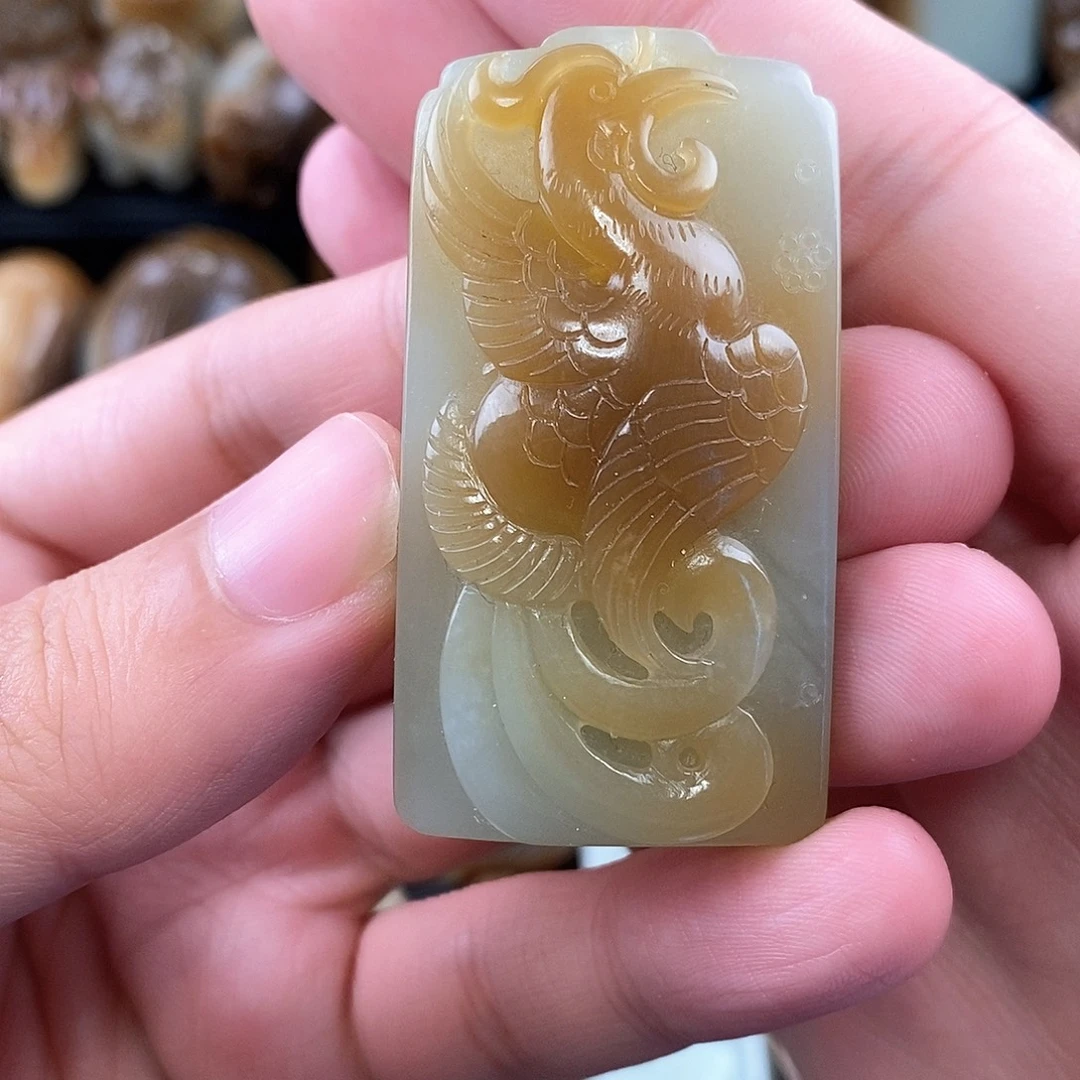 和田玉未镶嵌挂件