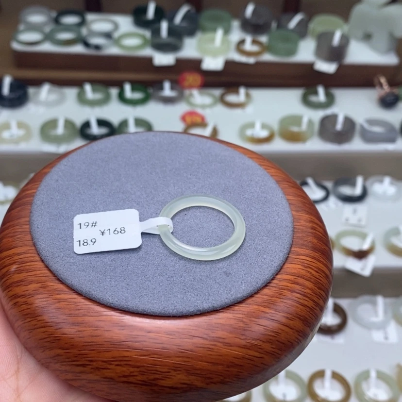 【闪购商品】未镶嵌戒指和田玉  和田玉戒港码19