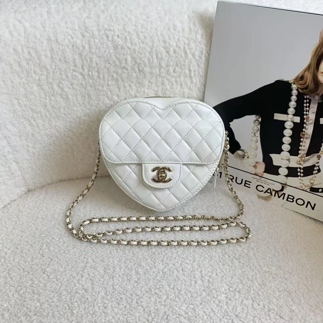 99新 Chanel/香奈儿 22S爱心包大号/12期免息/34205521/代卖服务
