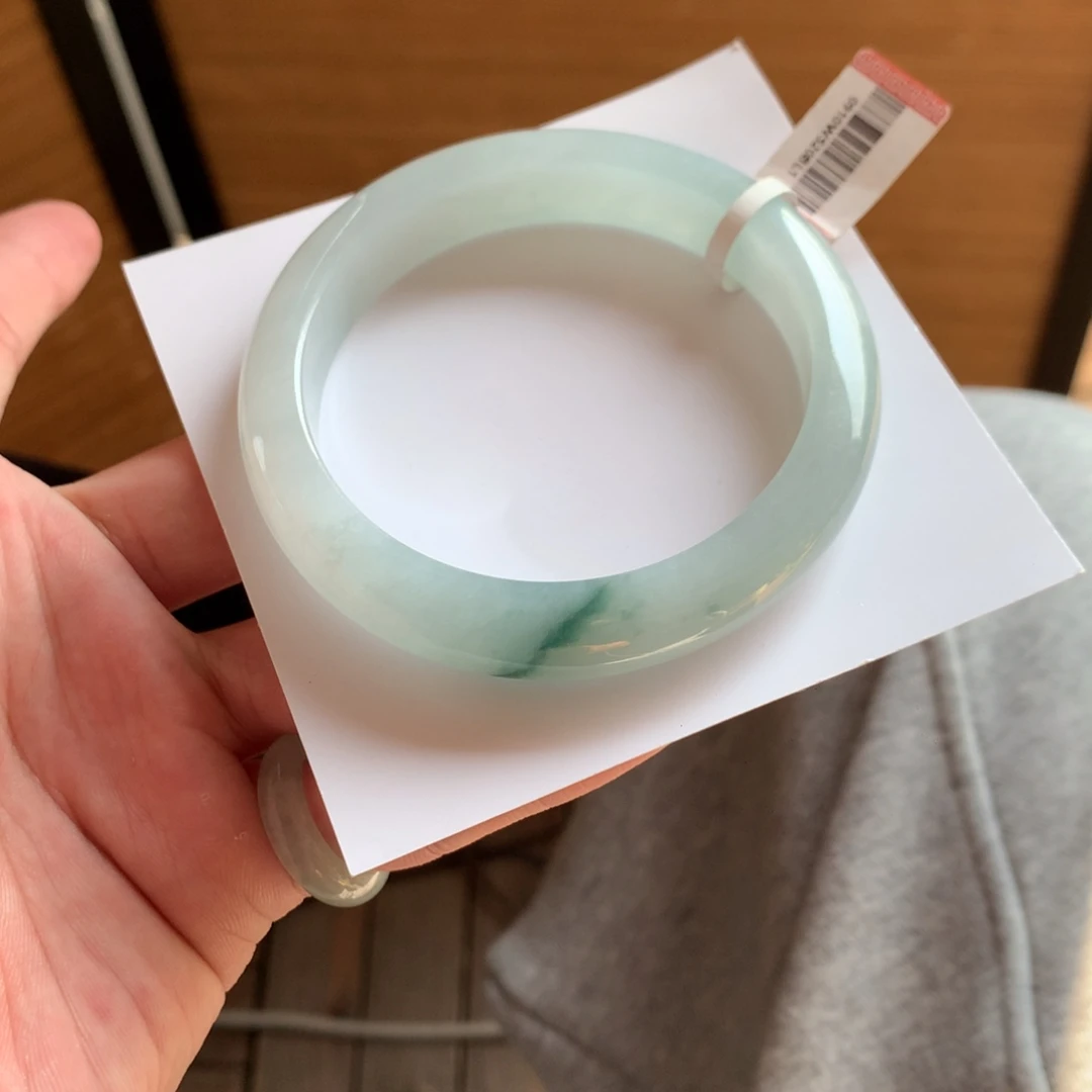 翡翠未镶嵌手镯66号60