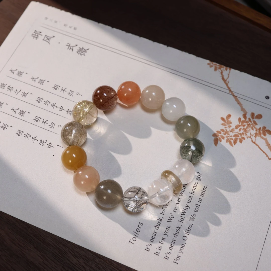 【王火火】天然水晶设计款手链女小众精致时尚百搭珠宝多样性发一