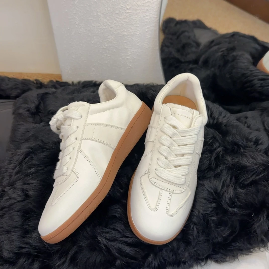 【王二今】马皮/3CM/平底休闲德训鞋阿甘慢跑运动休闲小白板鞋女