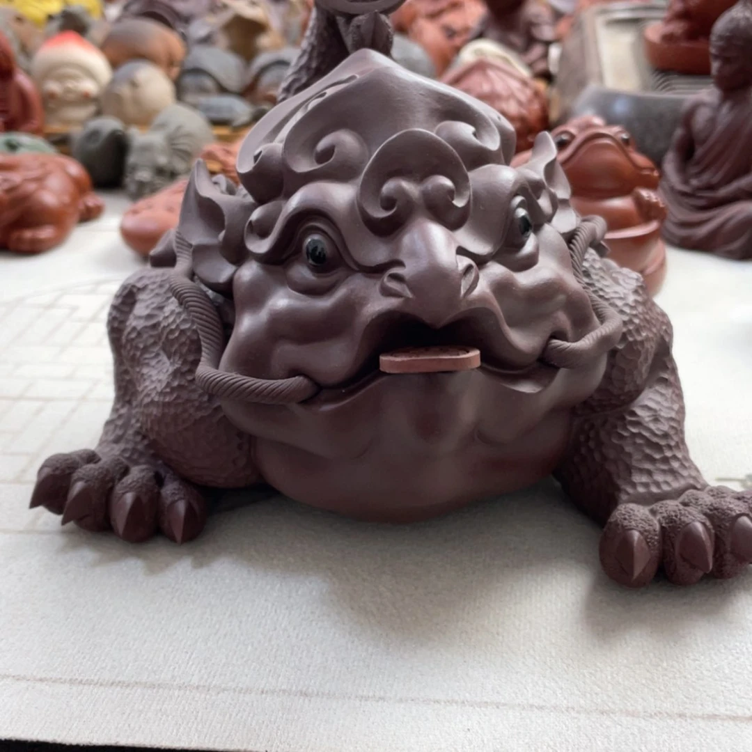 【闪购商品】紫砂茶宠小**志紫砂金蟾