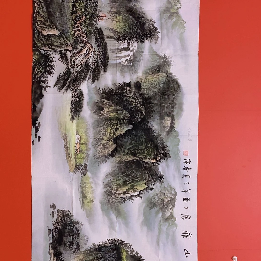 国画山水花鸟国画作品