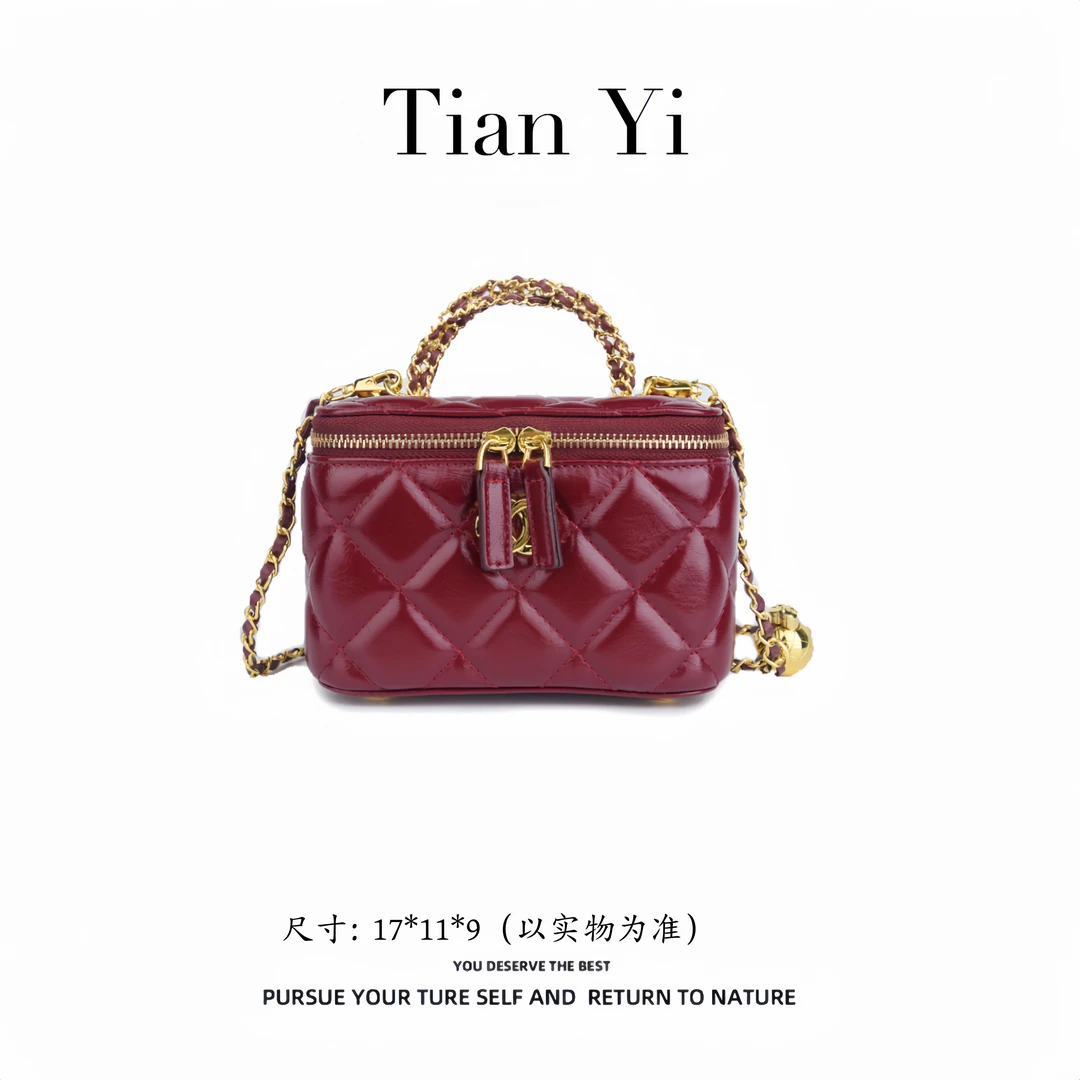 9159 红色-2025新款轻奢单肩手提斜跨包