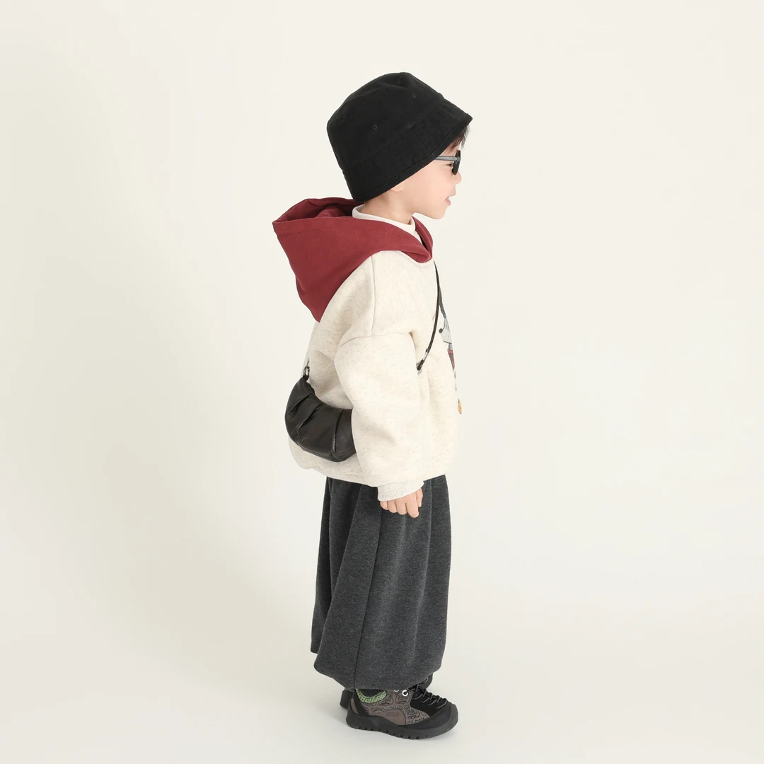 儿童宝宝保暖加绒连帽卫衣一体绒上衣2025年冬季韩版宽松卡通衣服