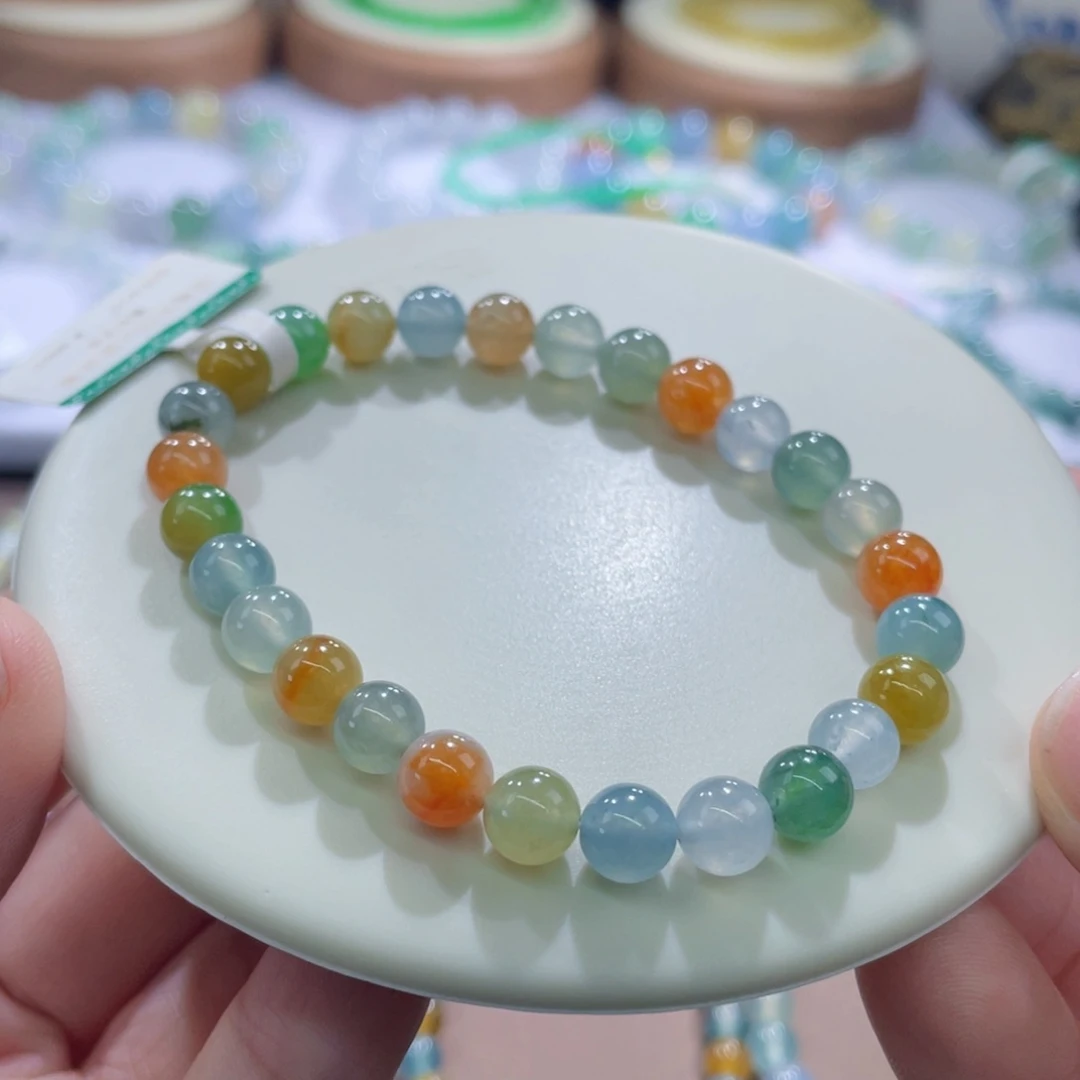 未镶嵌手链翡翠冰胶糖果卡6+