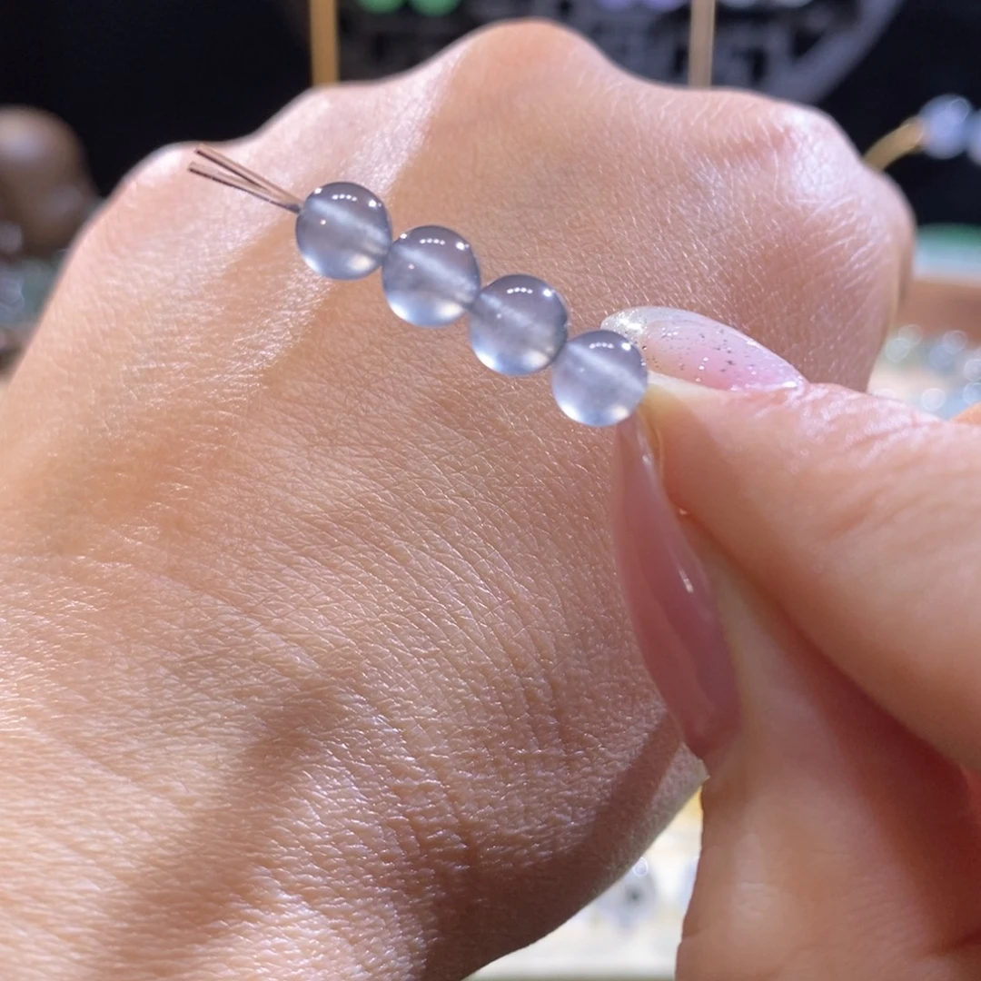 翡翠未镶嵌吊坠(不含链)翡翠黑杠小圆珠卡6四选一（只发一件）