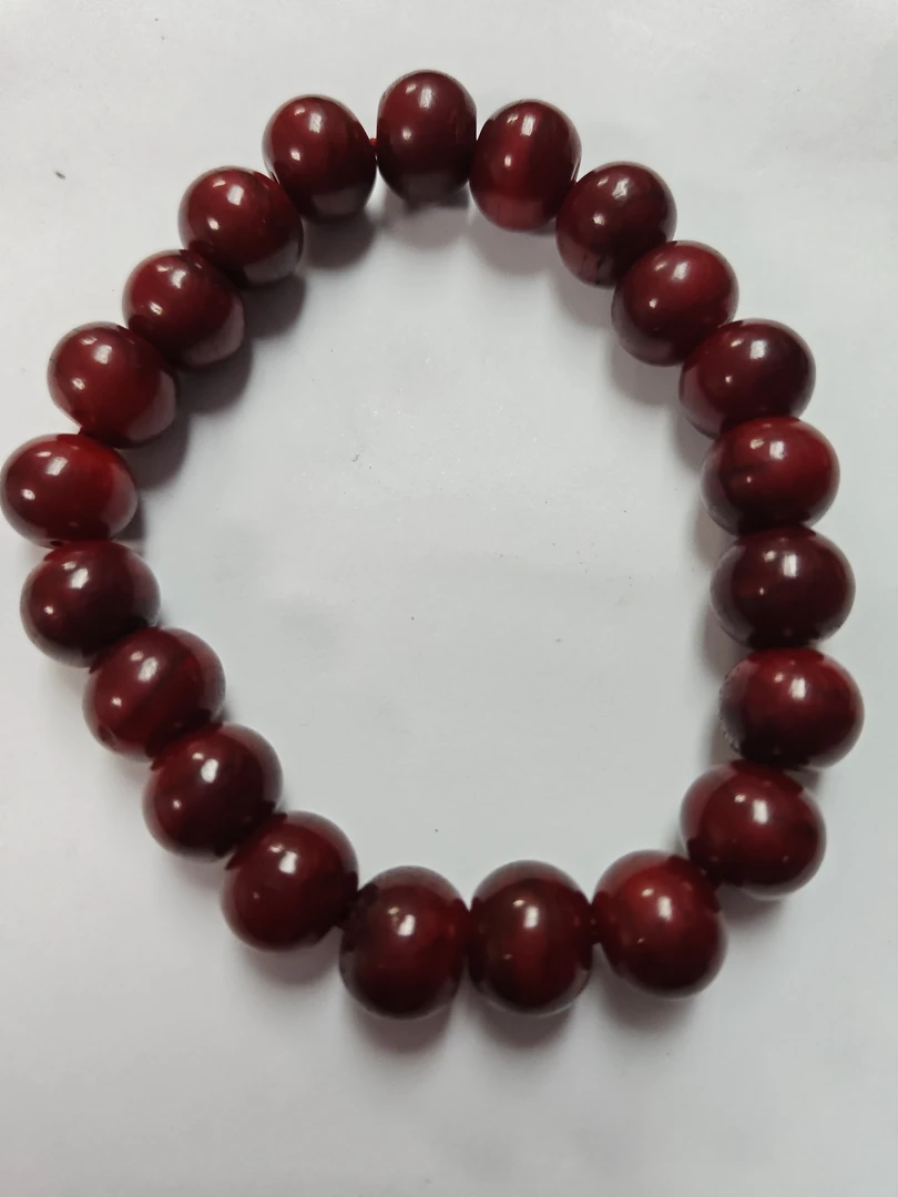 375号-12mm满红色乎乎苹果珠手串