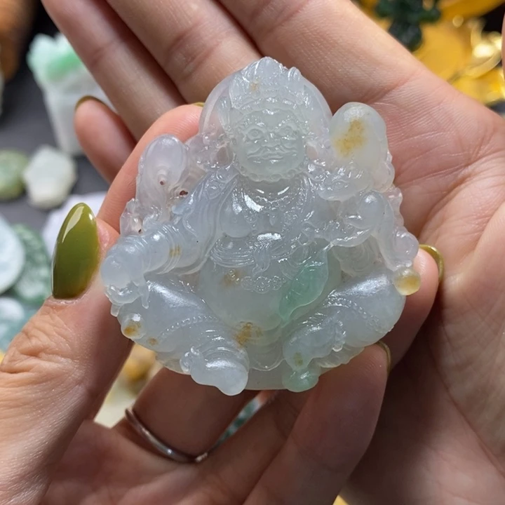 定制翡翠未镶嵌黄财神