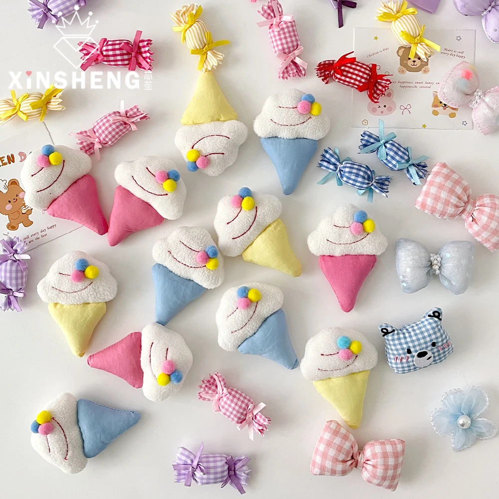 芯苼 蝴蝶结配饰爆款ins风褶皱蝴蝶结鲜花束点睛配饰