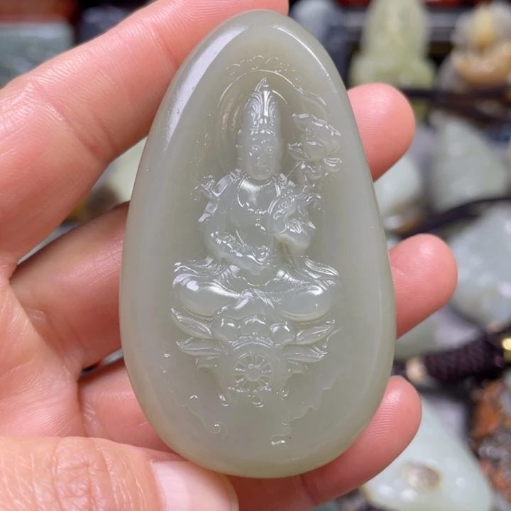 和田玉未镶嵌挂件