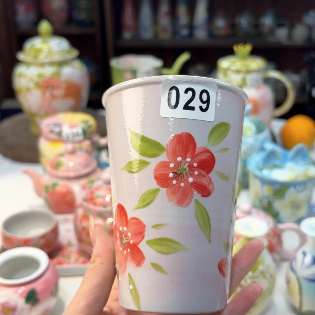 景德镇手绘高温釉下彩陶瓷茶具