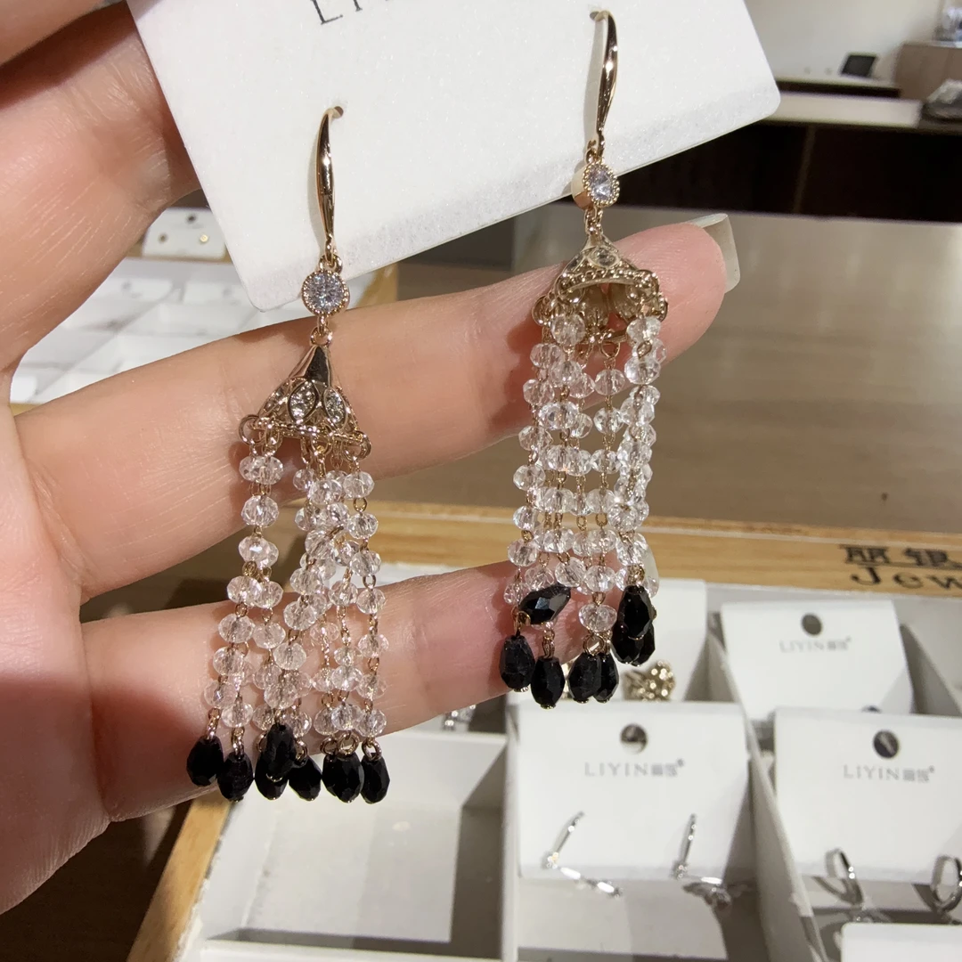 非金属仿珍珠耳饰  丽银精品耳饰B-353