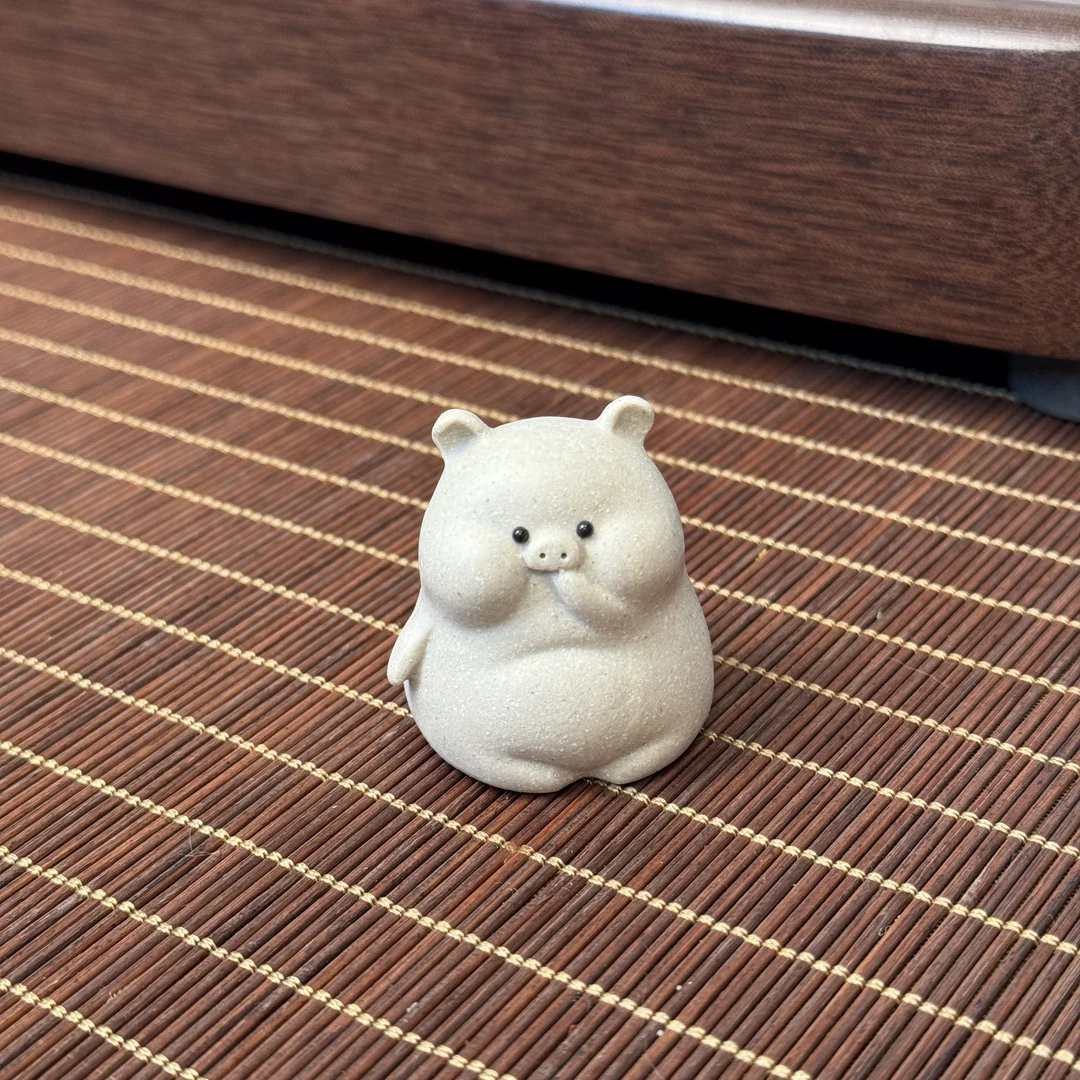 福气小猪  紫砂茶宠