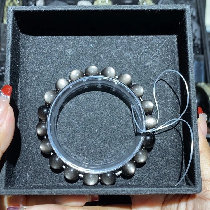 黑曜岩手链未镶嵌H*