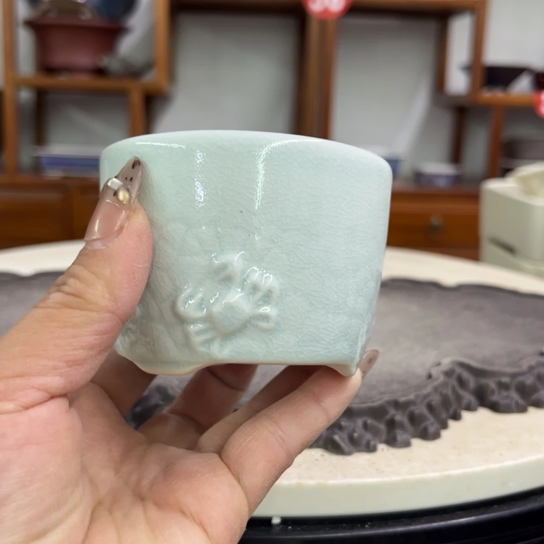 紫砂花盆瑕疵6-8。。。