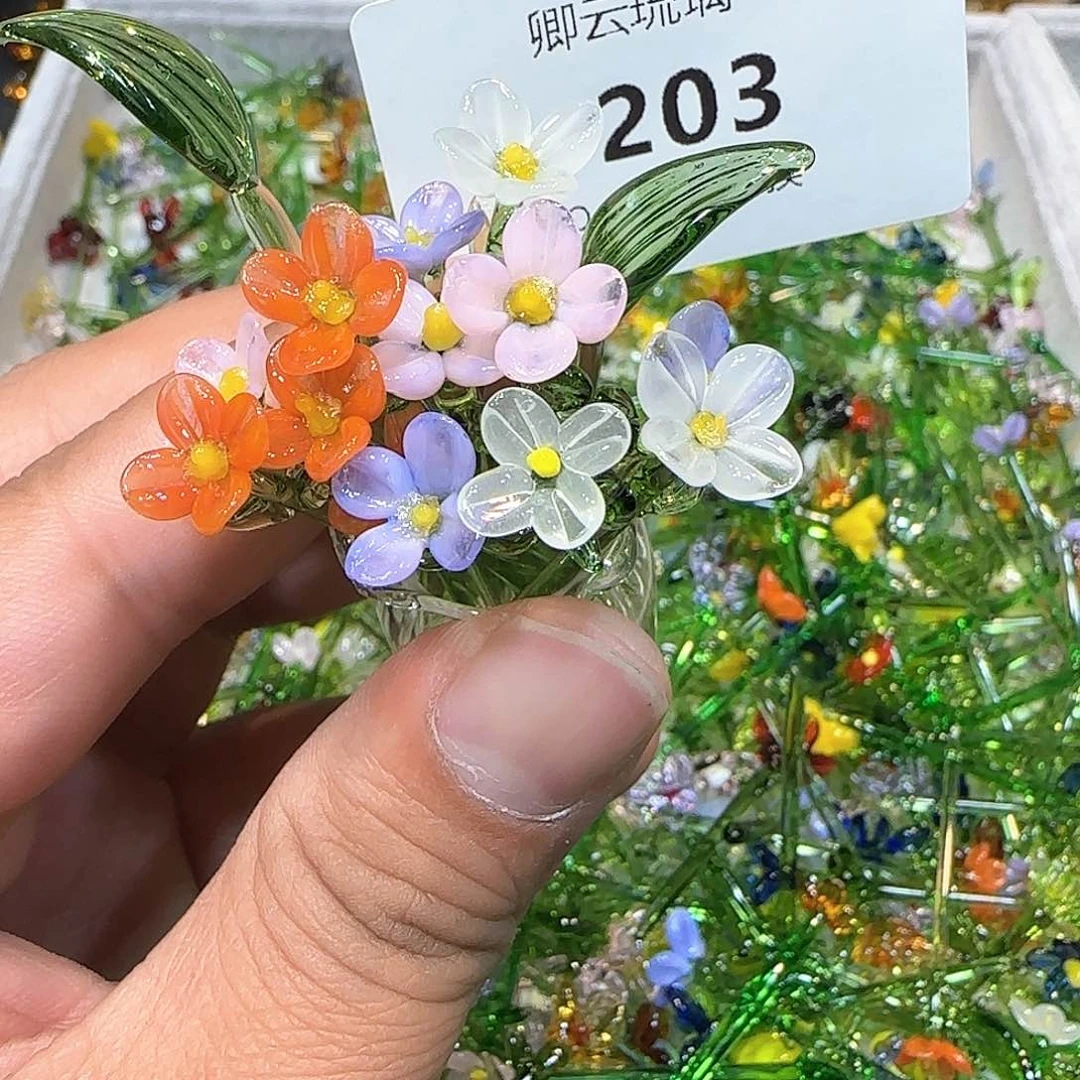 琉璃手工艺品203小花