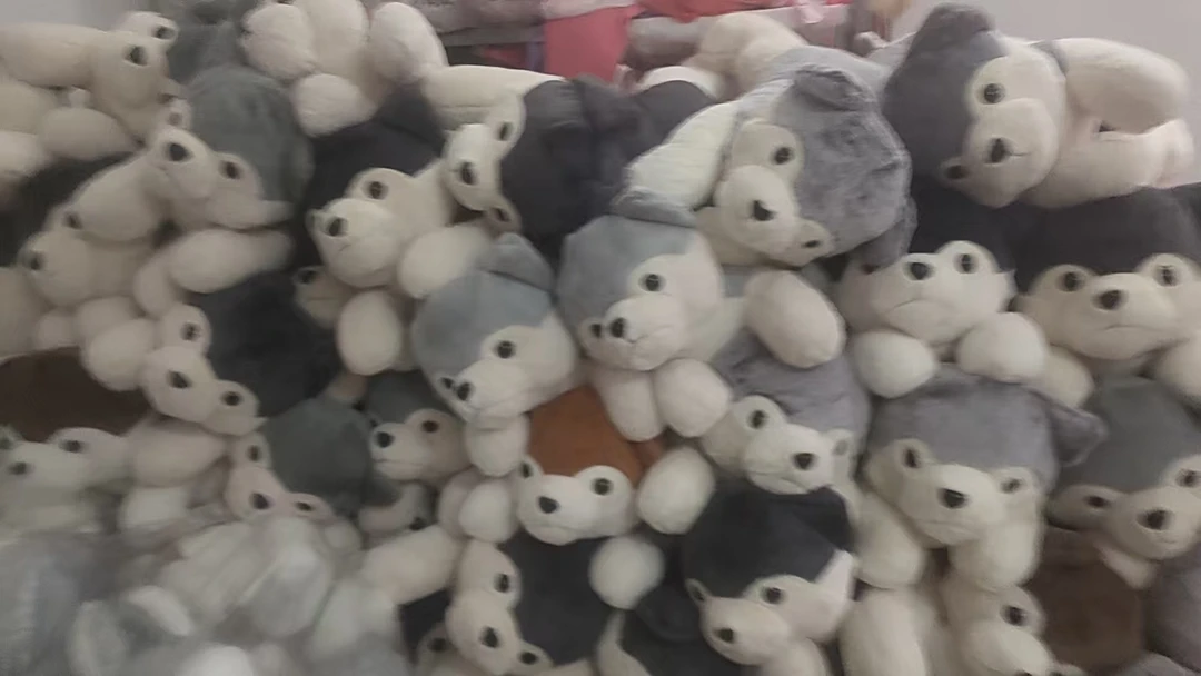 哈士奇兔绒超柔超厚布料1米