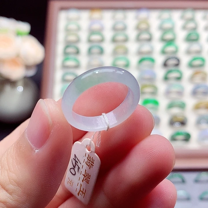 翡翠未镶嵌戒指17-18号