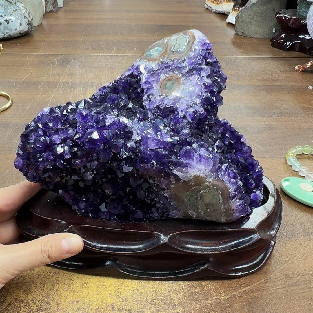 紫晶摆件未镶嵌晶体