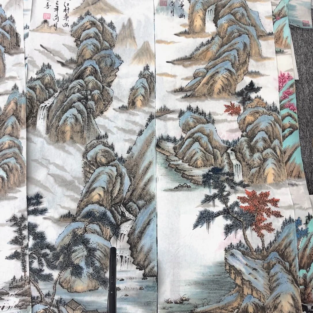 关***庄国画绘画作品多次参加全国性
