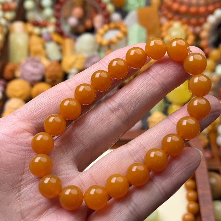 石英质玉（缅黄）未镶嵌珠宝半成品