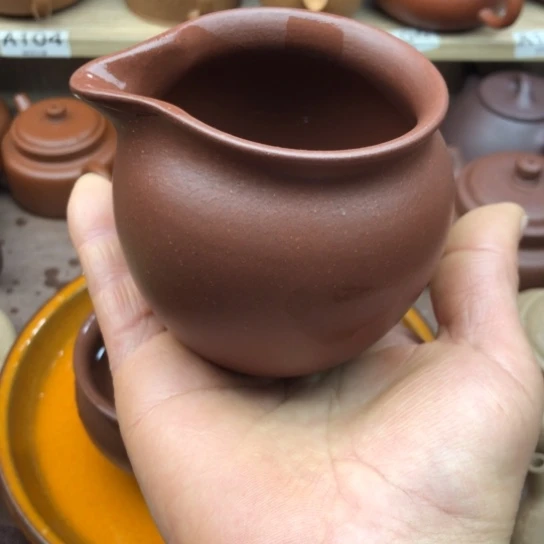 紫砂茶壶紫泥公道杯230豪升左右