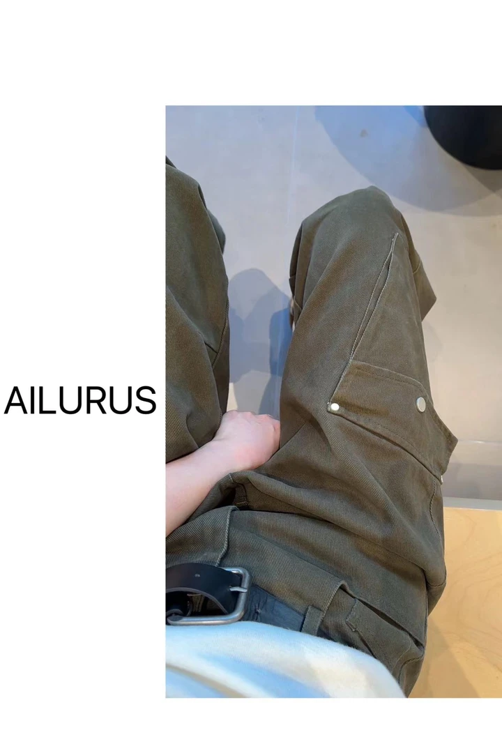 AILURUS【帅气马拉】2025深圳欧货秋季洋气工装裤百搭裤子